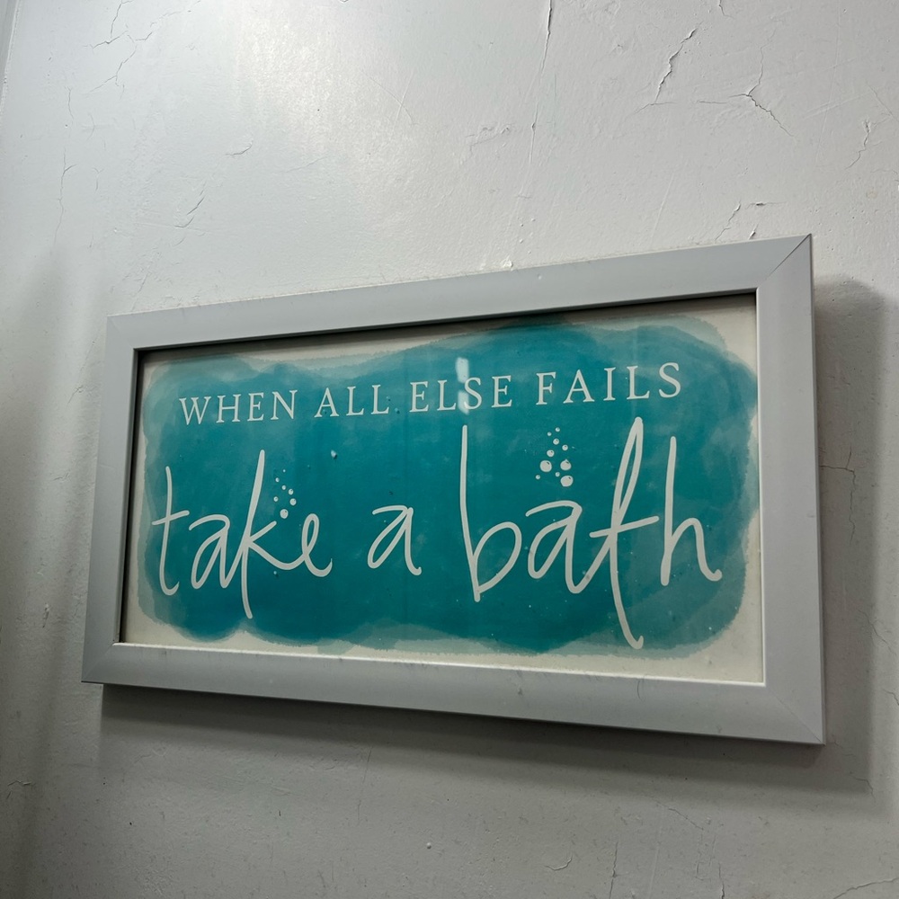Framed Wall Art with Inspirational Quote